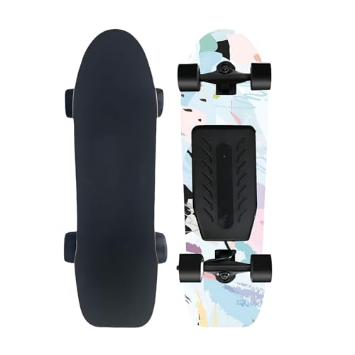 PRECISTECH Electric Skateboard Longboard, Remote Adjustment Electric Skateboard, for Beginners, Portable Longboard, 90 Min Fast Charge, 150 Kg/330 Lbs Load(B,Single Drive)