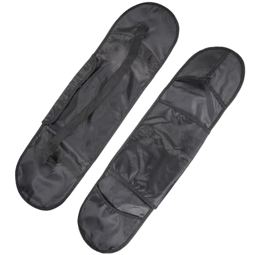 BIUDECO Longboard Skateboard Bag Shoulder Rucksack with Straps Black Sturdy Skateboard Storage Backpack for Skaters and Travel