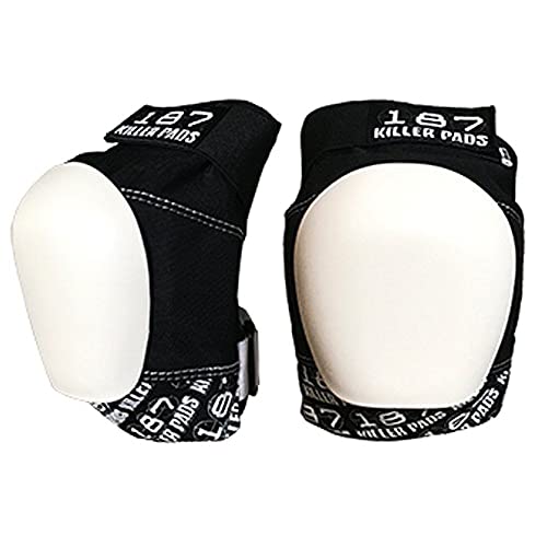 187 Killer Pads Pro Knee Pad, Black/White, Small