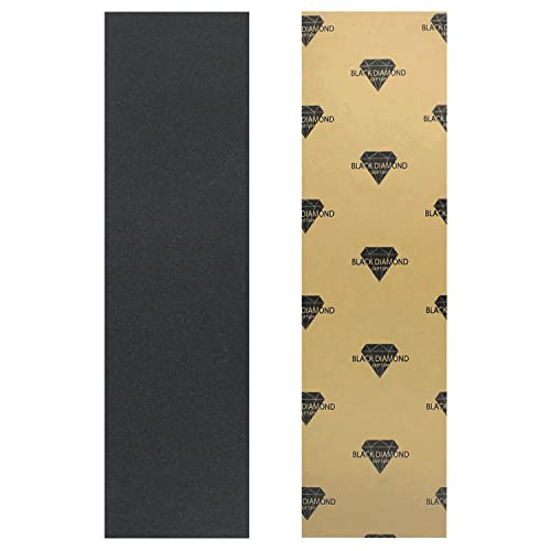 Black Diamond Longboard Skateboard Grip Tape Sheet Black 48