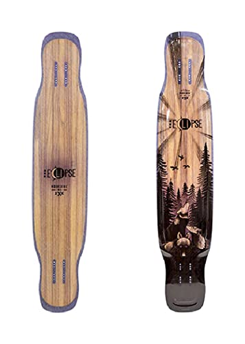 Eclipse - Longboard Skateboard, Waterproof, Durable, Lightweight, Freestyle, by Moonshine Manufacturing (Firm Flex Deck ONLY)