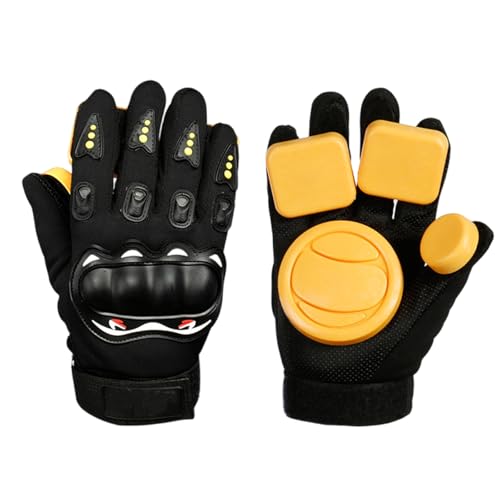 ZIRANU Downhill Longboarding Skate Gloves Longboards Slider Skateboard Turn Gloves with Slider Unisex Skateboard Gloves