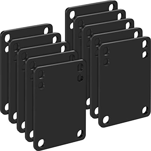 Outus 10 Pieces 3 mm Skateboard Riser Shock Pads Longboard Rise Mats Skateboard Shock Mat Soft Longboard Shockpads