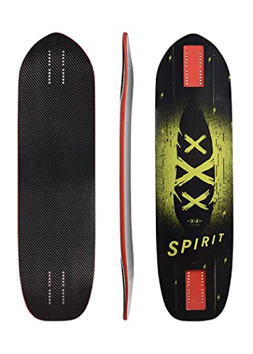 Moonshine Manufacturing Longboard Skateboard, Freestyle Cruiser, Waterproof and Wood Construction, Cruise Skateboard and Longboard Decks, Lightweight Build (Spirit Carbon Deck Only)